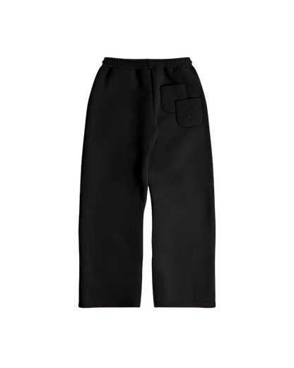 CLOUDED BLACK SWEATPANTS